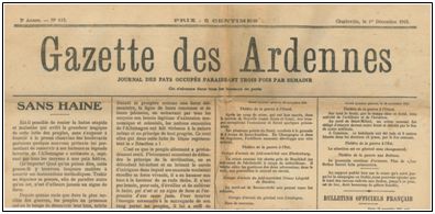 Acq_2014/100. La Gazette des Ardennes
