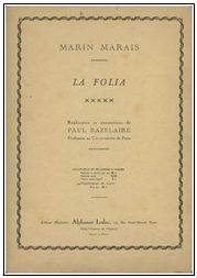Acq_2014/52. MARIN MARAIS – LA FOLIA